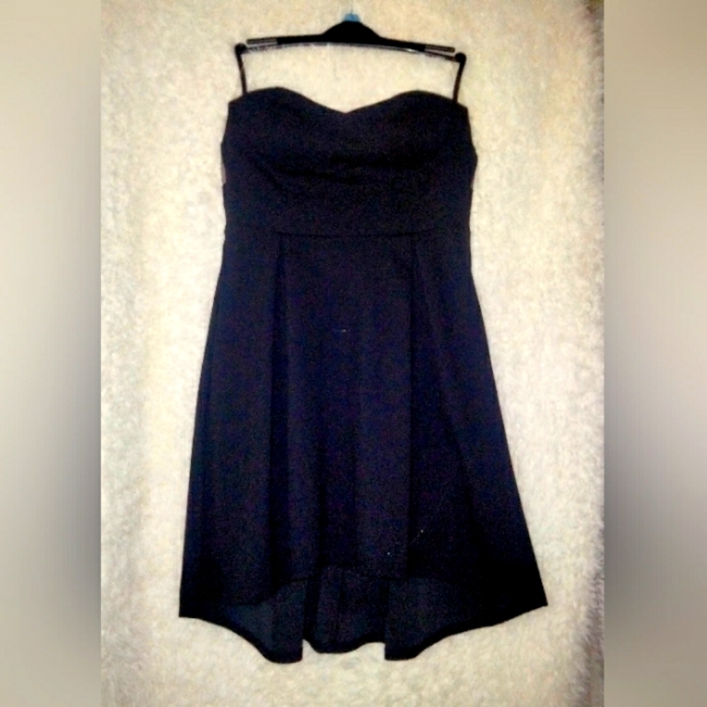 Black flare dress